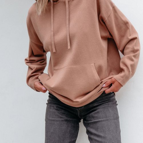 light brown cashmere hooded sweatshirt pre order 670826