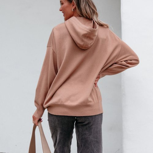 light brown cashmere hooded sweatshirt pre order 920351