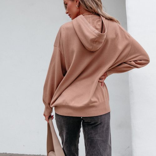 light brown cashmere hooded sweatshirt pre order 945183