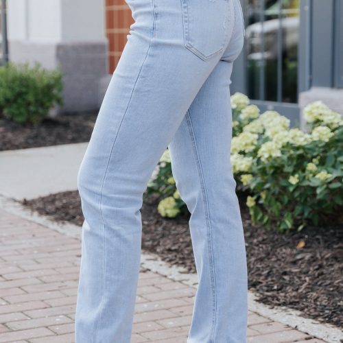 light wash 90s high rise straight leg jeans 929063