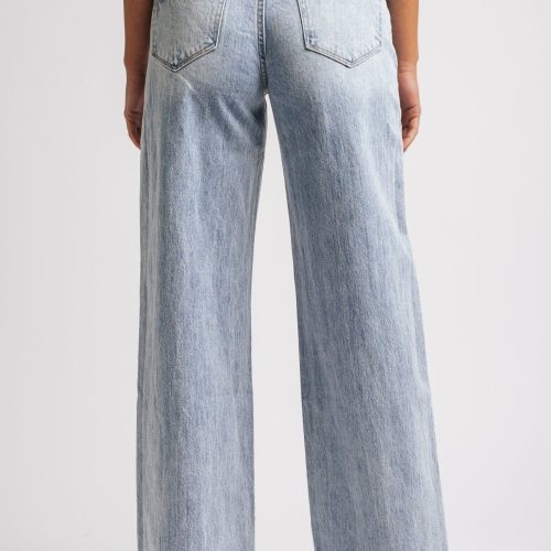 light wash baggy cuffed wide leg jeans 681710