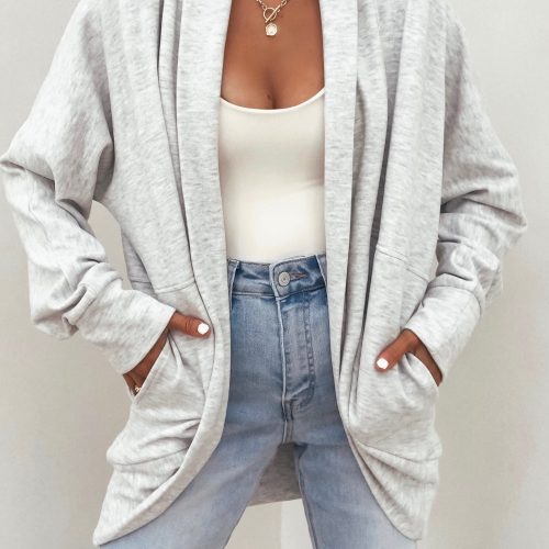 make it yours grey brushed cardigan 469673