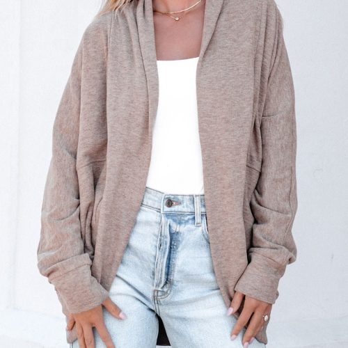 make it yours taupe brushed cardigan pre order 878695