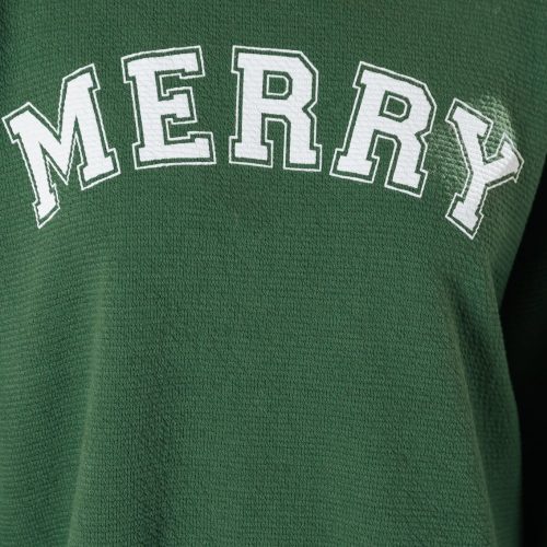 merry green graphic sweatshirt 476356