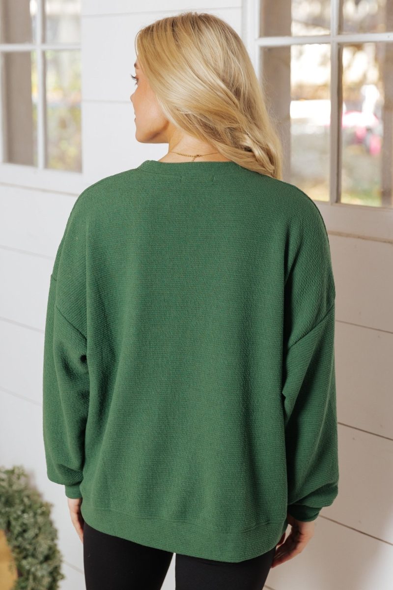 merry green graphic sweatshirt 546163