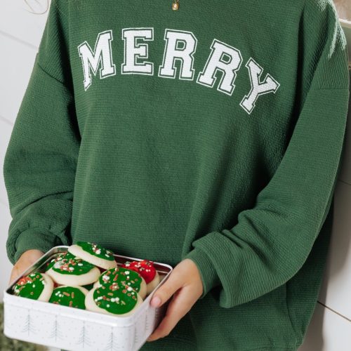 merry green graphic sweatshirt 872988