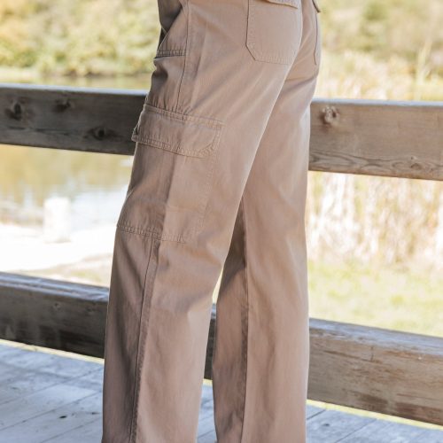 mocha straight leg cargo pants 120097