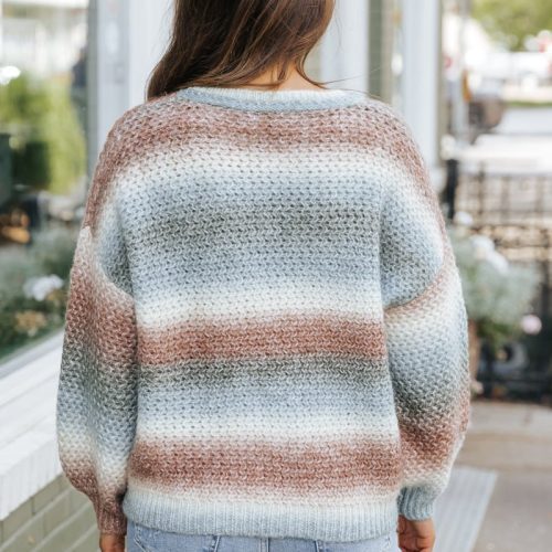 multi ombre striped sweater 427194