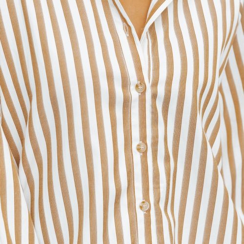 muse by magnolia camel striped button down shirt 633203