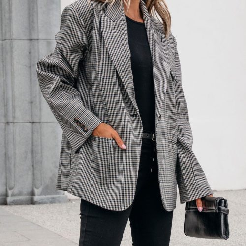 muse by magnolia oversized plaid blazer 115953