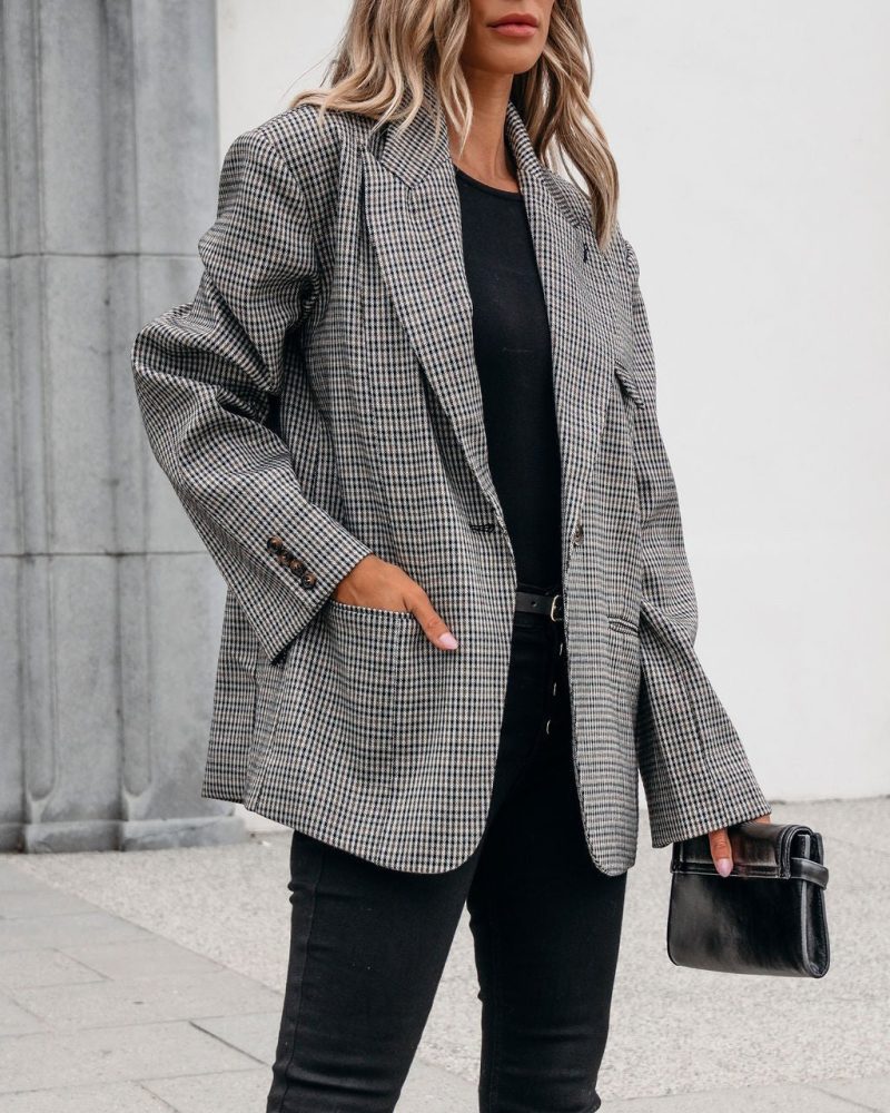 muse by magnolia oversized plaid blazer 115953