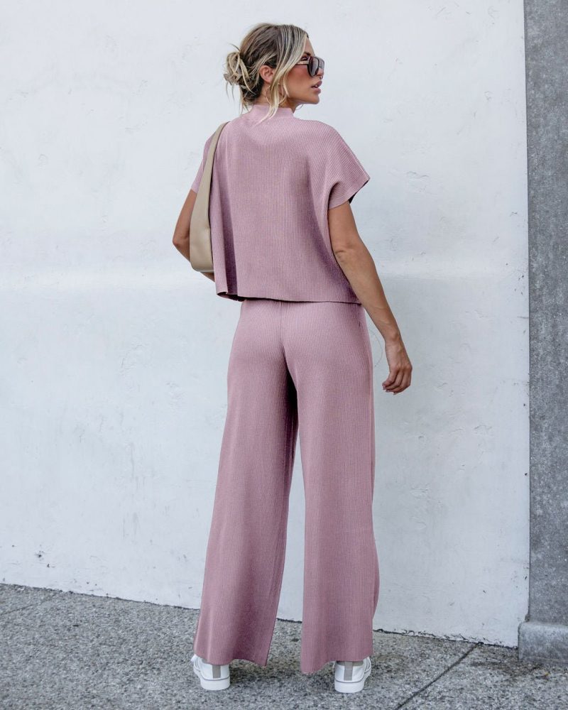 muse by magnolia ribbed lounge pants mauve 922521