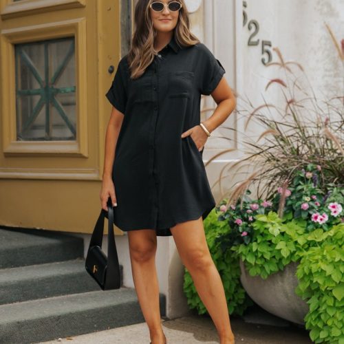 perfect match black shirt dress 866337