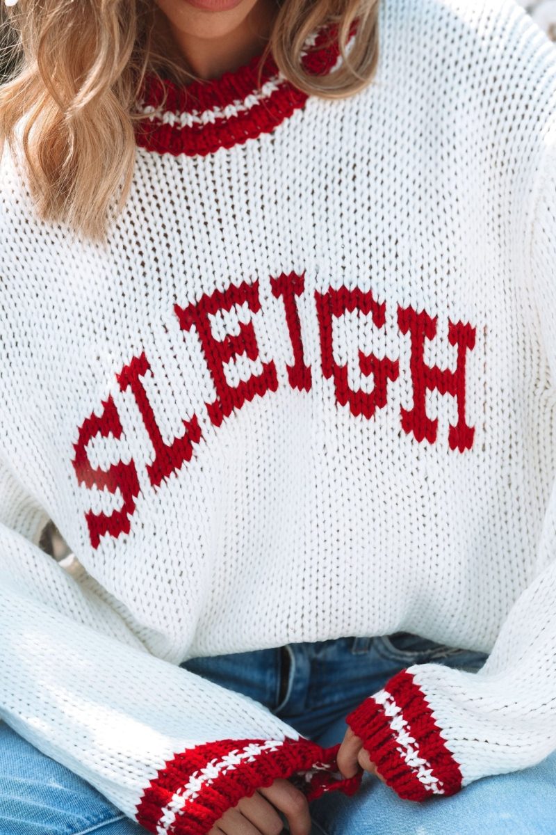 ready to sleigh pullover sweater ivory 233053