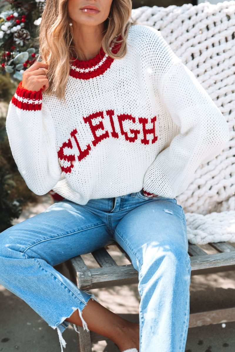 ready to sleigh pullover sweater ivory 378409