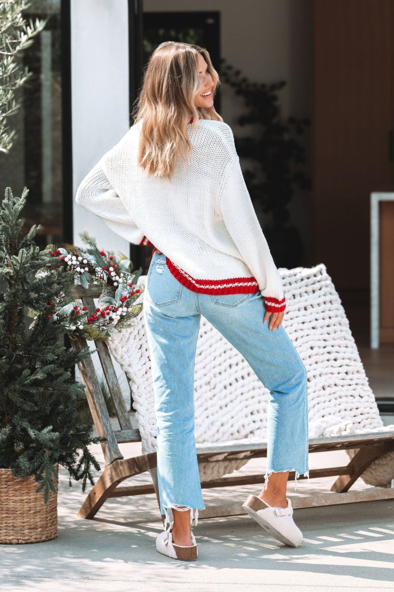 ready to sleigh pullover sweater ivory 860386