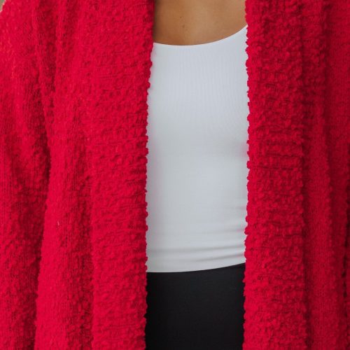 red popcorn dreamer cardigan 171909