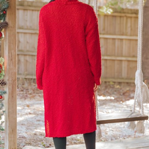 red popcorn dreamer cardigan 737589