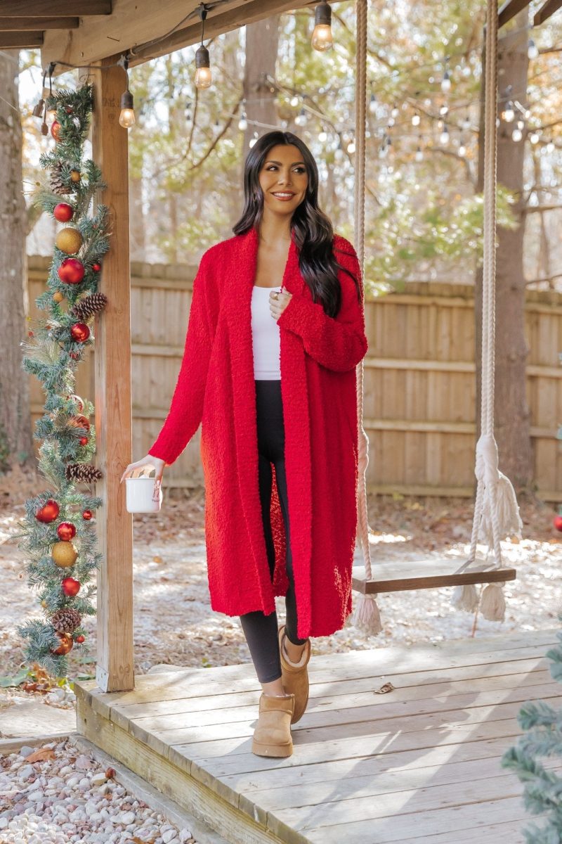 red popcorn dreamer cardigan 947846