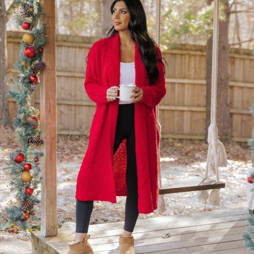 red popcorn dreamer cardigan 970331