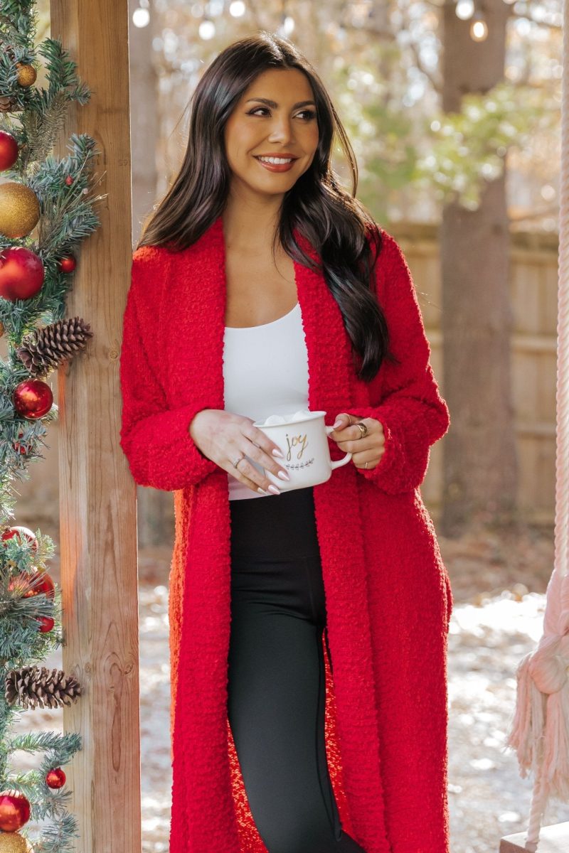 red popcorn dreamer cardigan 973282