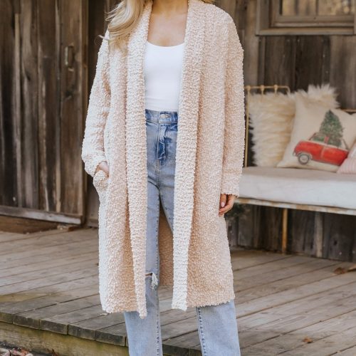 sand popcorn dreamer cardigan 371660