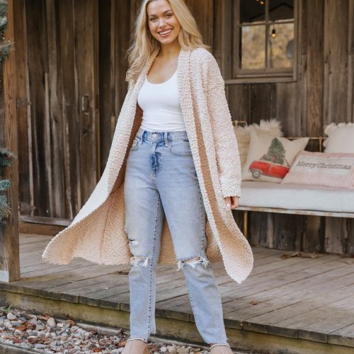 sand popcorn dreamer cardigan 566738