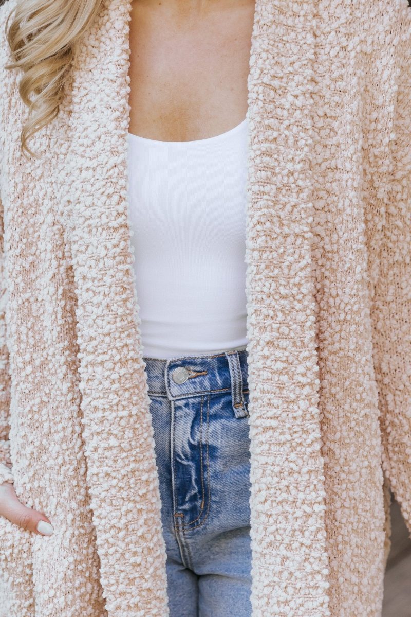 sand popcorn dreamer cardigan 690340