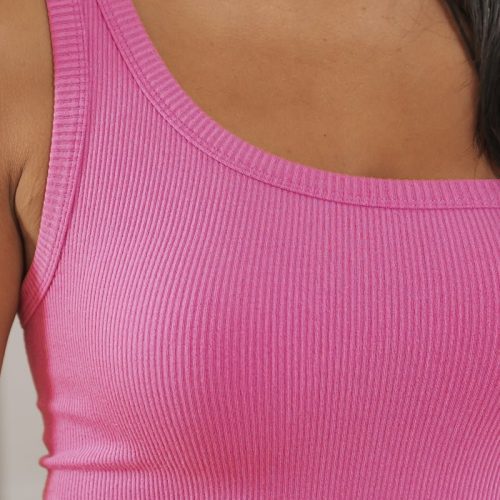 seamless one shoulder ribbed tank top 620553