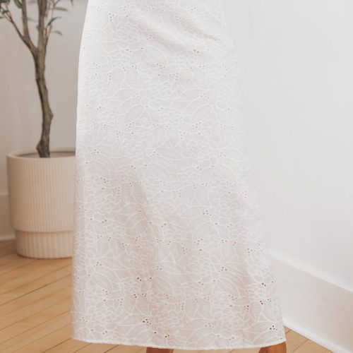 steve madden amalia white eyelet maxi skirt 894915