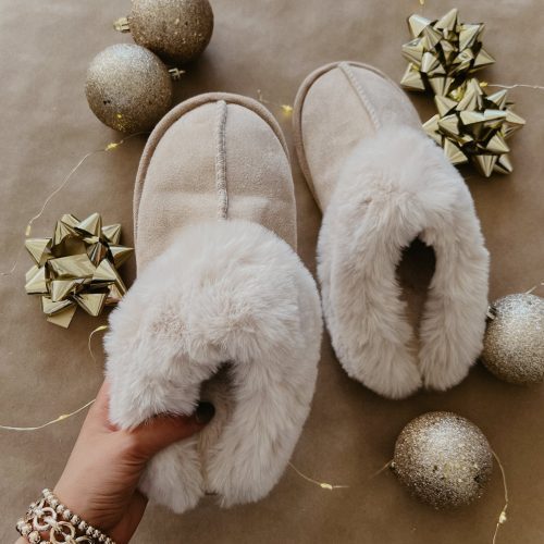 sweet dreams sandy faux sheepskin slippers 843514