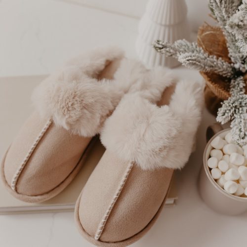 sweet dreams sandy faux sheepskin slippers 905818