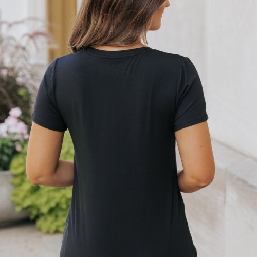 thread and supply tatiana tee black 479469