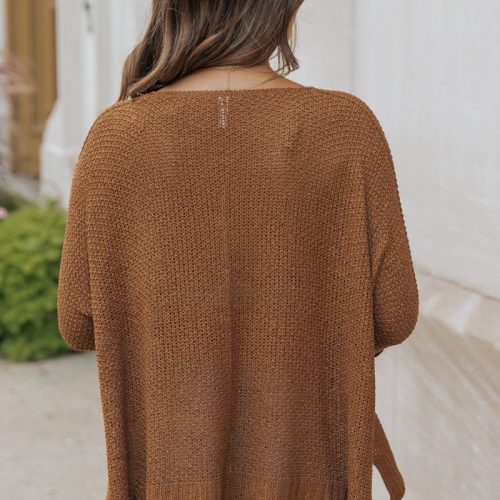 ultimate loose fitted sweater brown 851278