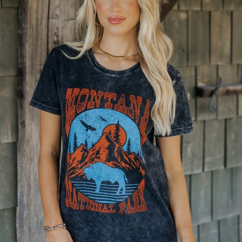 vintage charcoal montana graphic t shirt 594960