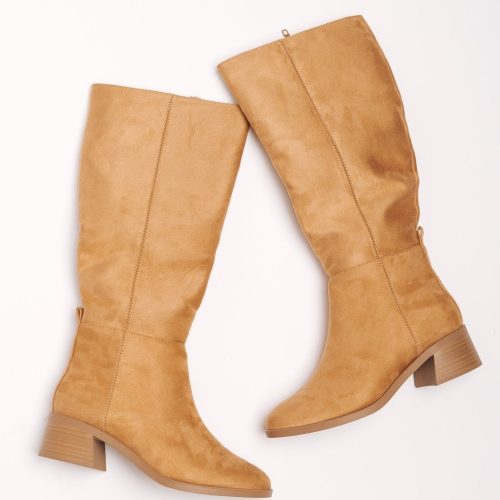 vintage tan suede knee high boots 888813