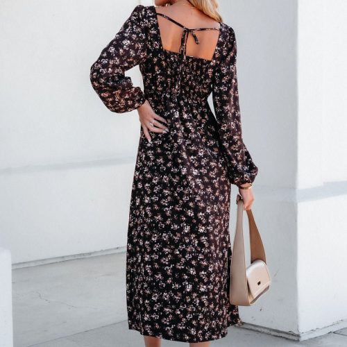 waiting for you floral slit midi dress 494129